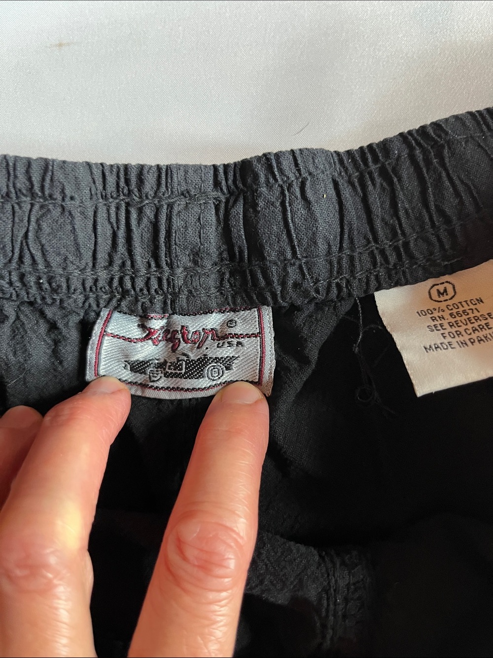 Relaxed Black Drawstring Capris - Picture 2 of 6